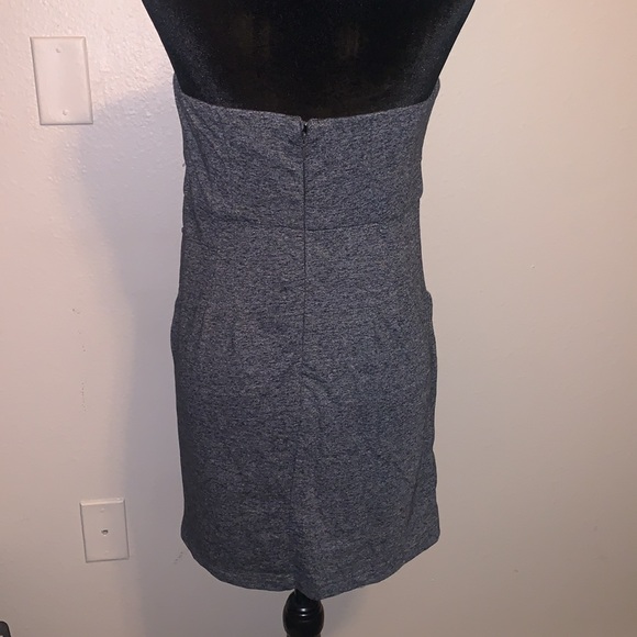 Grey Comfort Halter Dress with Pockets L - Picture 3 of 5
